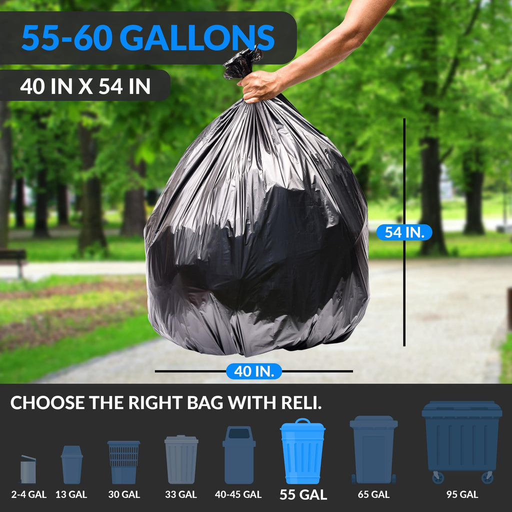 55-60 Gallon Heavy Duty Trash Bags G882