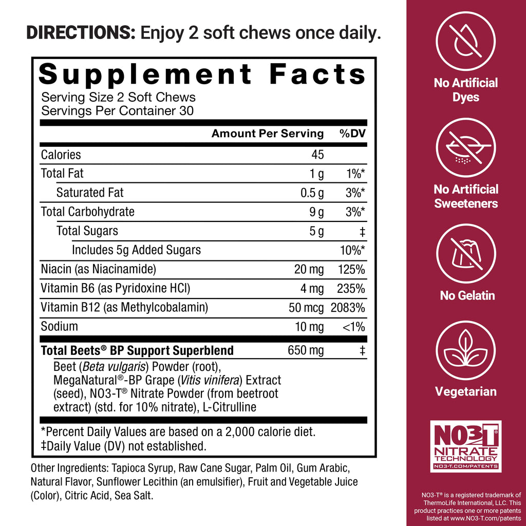 Beets Nitric Oxide Supplement O901