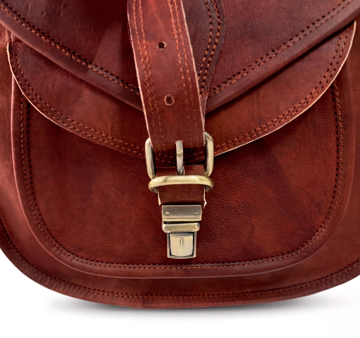 Genuine Leather Crossbody Satchel Bag Q115
