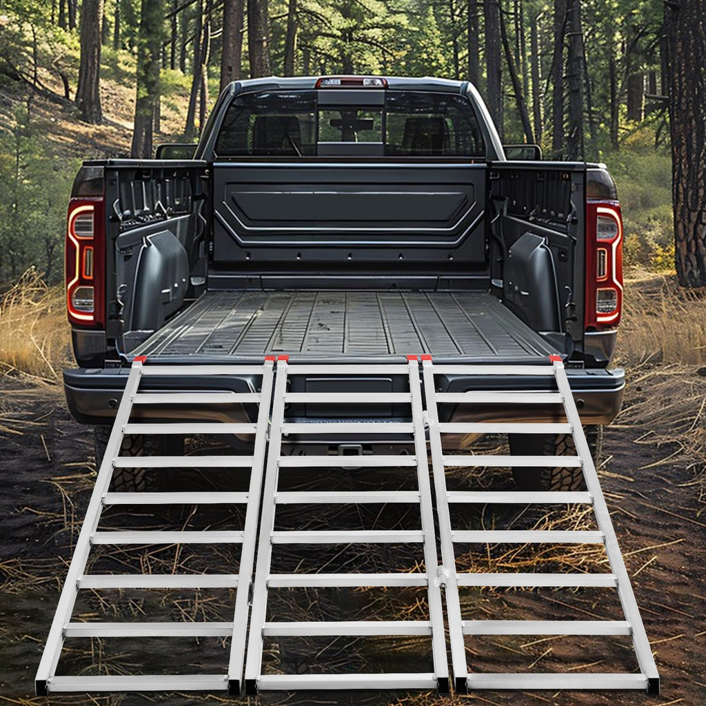 69" L x 50" W Tri-Fold Aluminum ATV Loading Ramp 1500lb Capacity K16304