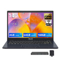 14" FHD Laptop, Intel Celeron N4500, 4GB RAM, 224GB Storage, Quiet Blue I828