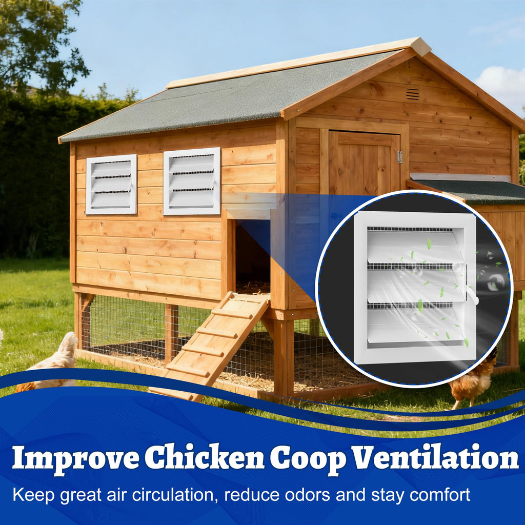 Adjustable Aluminum Alloy Gable Vent with Mesh Screen R38064