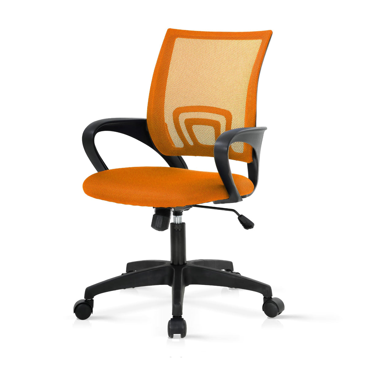 Orange Ergonomic Mesh Office Chair with Lumbar Support D11239