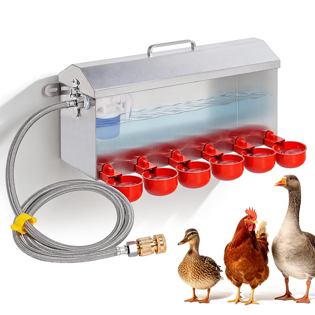 1.5 Gallon Metal Automatic Chicken Waterer W3885