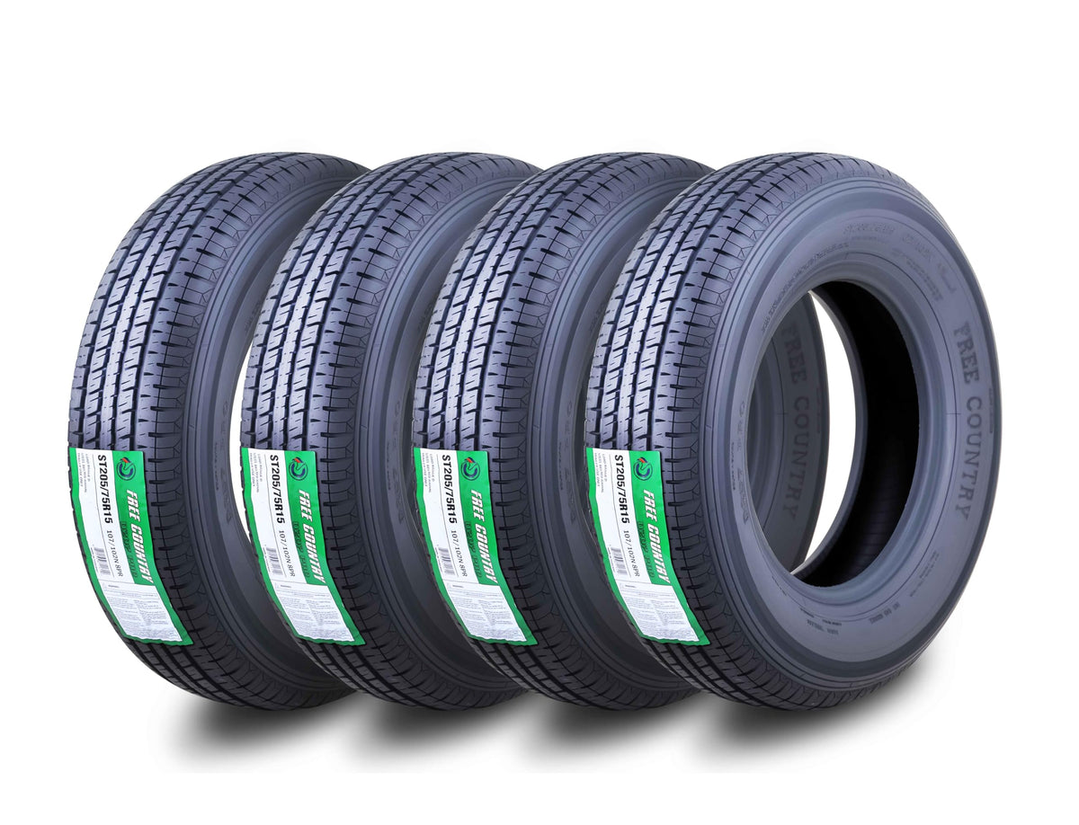 4 Premium Trailer Tire ST205/75R15 8PR LRD 107N Z52218