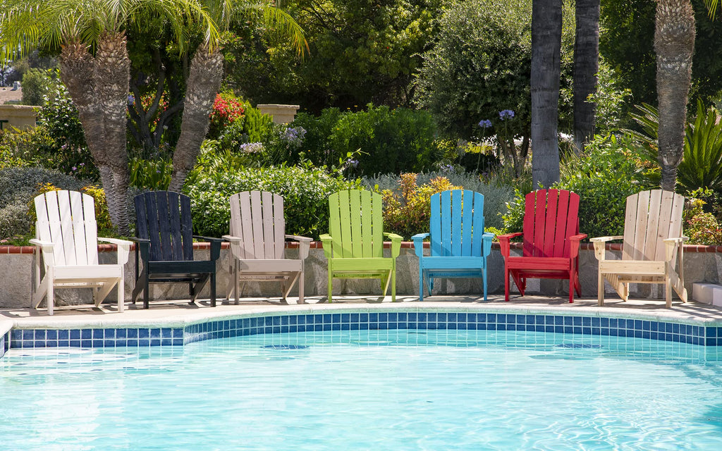 Eggshell White Wooden Adirondack Chair O56354