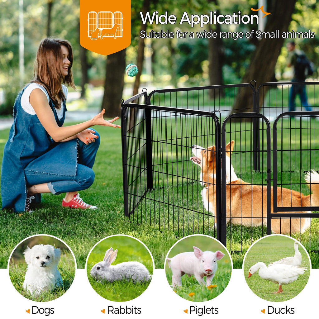 24" H 16-Panel Extra Wide Dog Playpen with Door S171