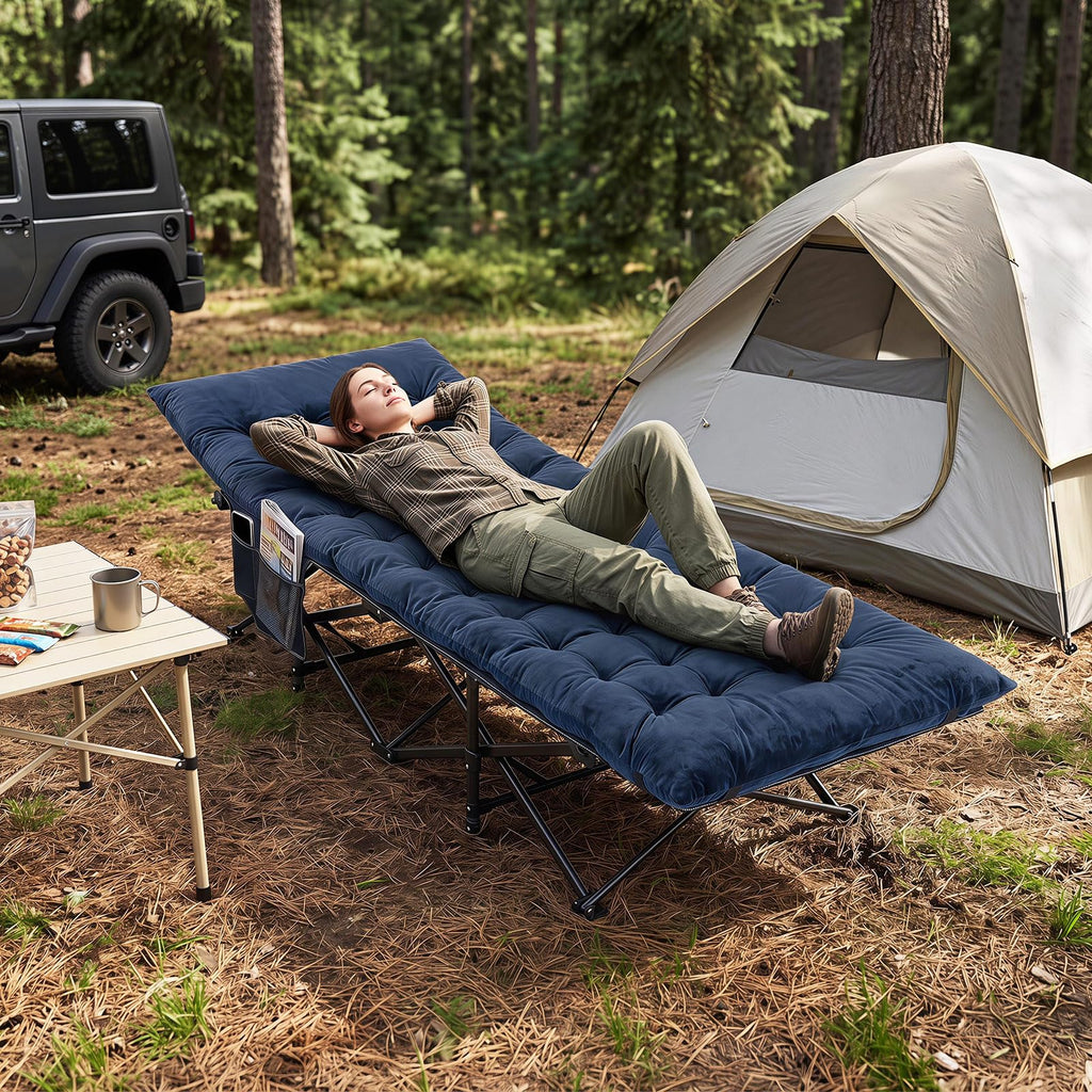 Camping Cot with Padded Mat C967