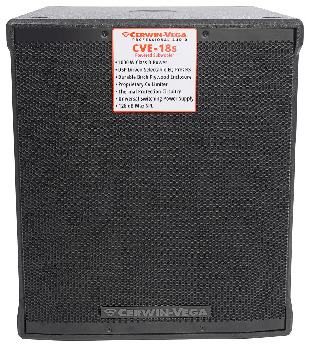 18" 1000 Watt Powered Subwoofer with Bluetooth L1212